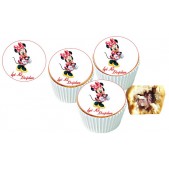 Mini Mause Cupcake Resimli Yenilebilir 10 Adet