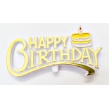 Happy Birthday Pasta Süsü Plaket