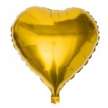 Folyo Balon Altın Rengi Kalp 60 cm