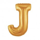 Folyo Balon Altın Renk J Harf  70 cm İndirimde