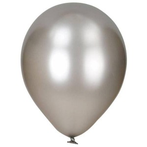 Metalik Gri Balon 5 Adet Paketi